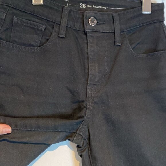Levi’s black high-rise skinny jeans size 26 - Picture 4 of 11
